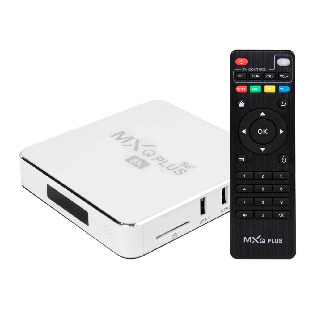 TVBOX - MXQ PLUS BRANCO 128/512  GB